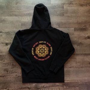 Western lantern festival black sweatshirt hoodie S